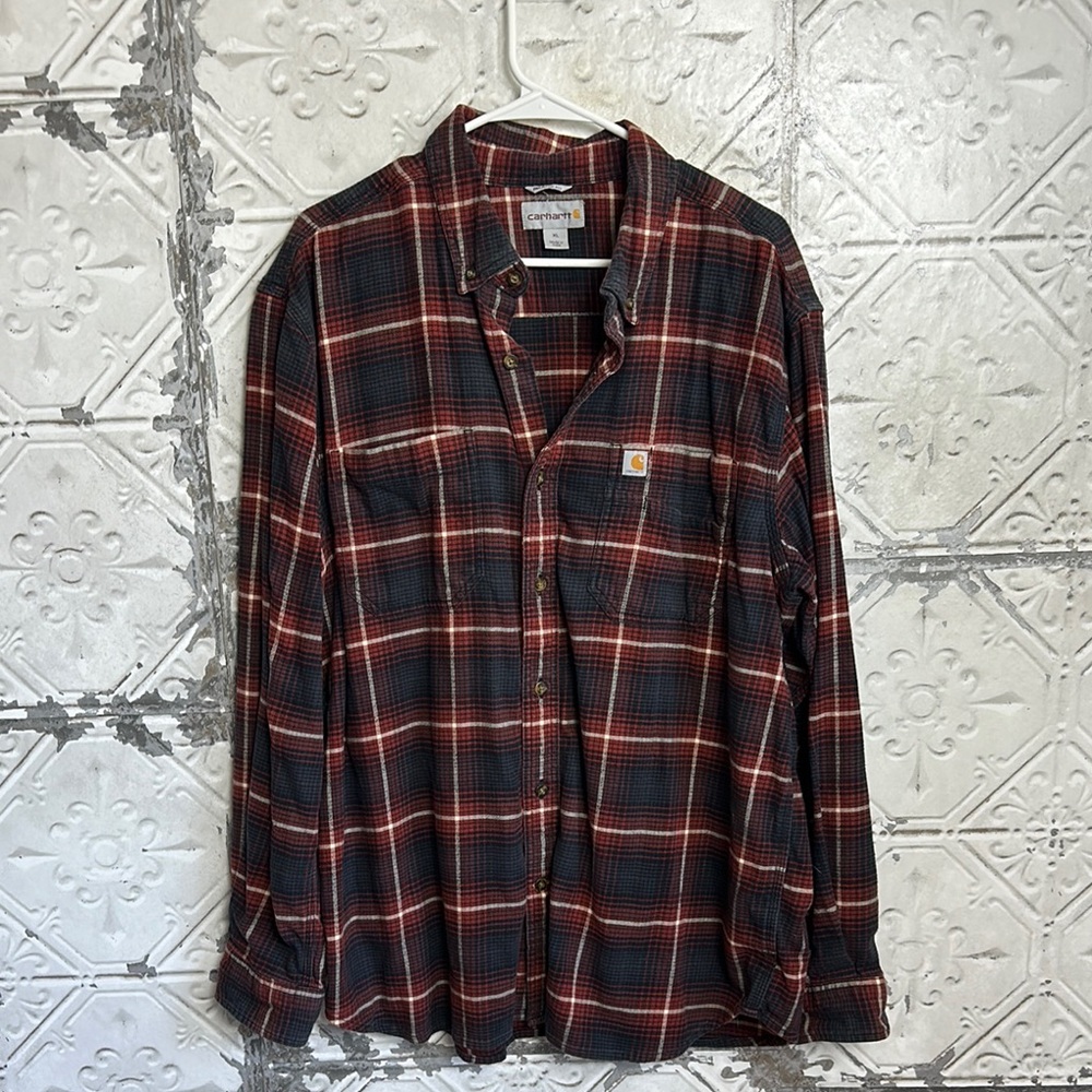 Carhartt Men's Red Plaid Shirt